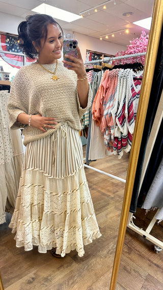 Alternate view of I Got a New One Natural Ruffle Skirt Easel
