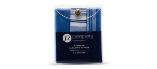 Peepers Blue Eyewear Cleaning Cloths 3 pack set