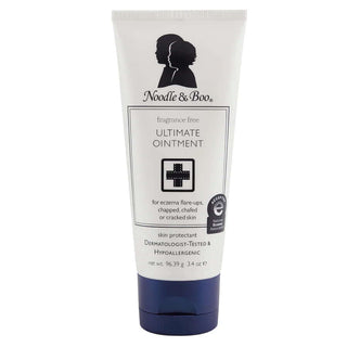 Noodle & Boo Ultimate Ointment in various sizes, featuring soothing skincare for babies and sensitive skin.