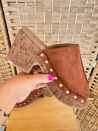 Corkys Gaslight Chestnut Platform Sandals
