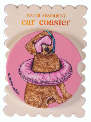 Colorful Simply Southern car coasters with various designs, perfect for cup holders. Multiple styles available!