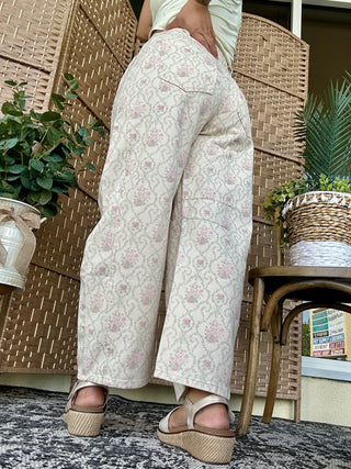 Alternate view of Vintage Baroque Floral Gypsy Fit Pants
