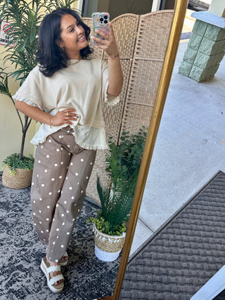 Alternate view of Fun at a Festival Ruffle Terry Top
