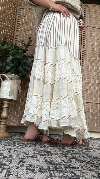 Alternate view of I Got a New One Natural Ruffle Skirt Easel
