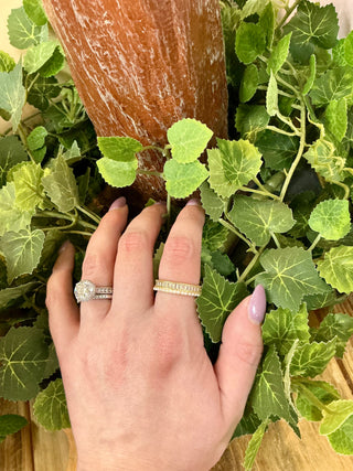 Double Line Pearl Ring Lauren Kenzie Lifetime Warranty