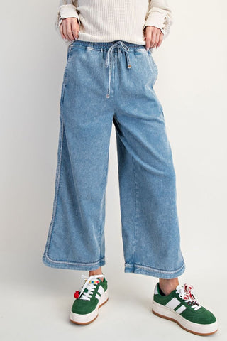 Easel Lt Denim Everyday Pants