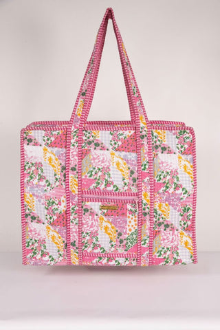 Simply Southern Pink Quilted Tote Bag