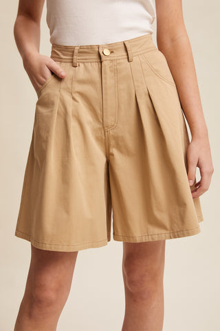 Khaki Coastal Bermuda Shorts