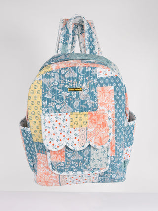 Simply Southern Blue & Pink Quilted Backpack