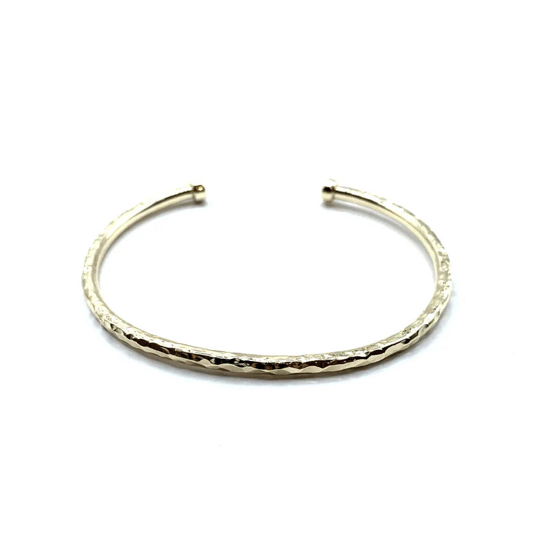 Erin Gray 14k Gold Filled Hammered Cuff Bracelet - The Gypsy Belle Boutique