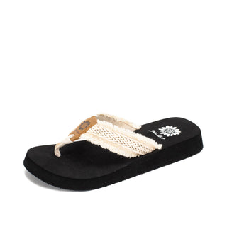 Yellowbox Fianni Cream Flip Flop Sandal