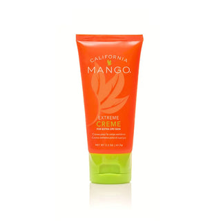 California Mango Extreme Creme orange and green tube for extra dry skin.
