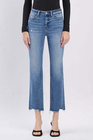 Lovervet LV1630 High Rise Slim Straight Leg Jeans