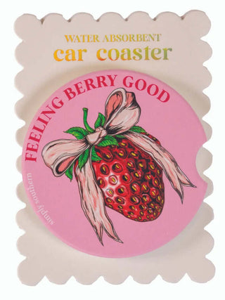 Simply Southern Car Coasters, multiple styles, vibrant designs, absorbent, perfect car accessory for any vehicle.