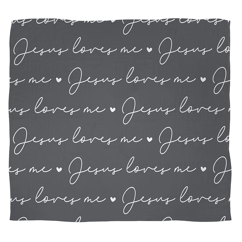 Jesus Loves Me Swaddle Blanket - The Gypsy Belle Boutique