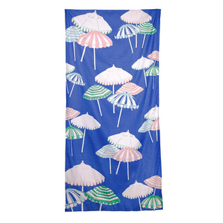 Royal Blue Umbrella Quick Dry Sand Repellent Towel - Durable, stylish, and perfect for beach days with quick-dry technology.