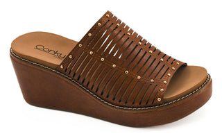 Alternate view of Corkys Much Better Bourbon Strappy Wedge
