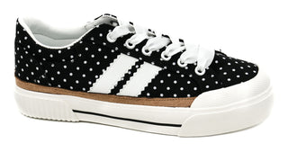 Corkys That's Her Black & White Dot Sneaker