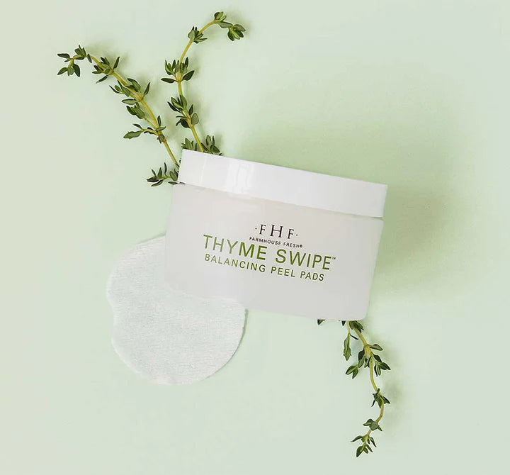 FHF - Thyme Swipe® Organic Matcha + Thyme Radiance Peel Pads - The Gypsy Belle Boutique