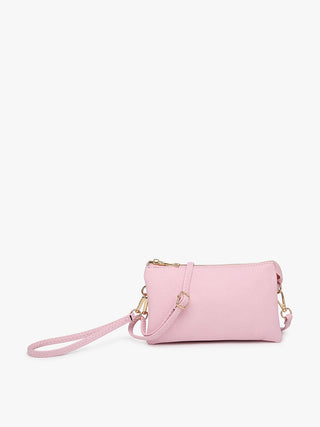 BALLET PINK Crossbody Faux Leather Organizer Purse - The Gypsy Belle Boutique