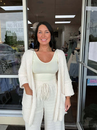 Cozy POL Cardigan Sweater with Pockets in 2 Colors – Perfect for Stylish Layering