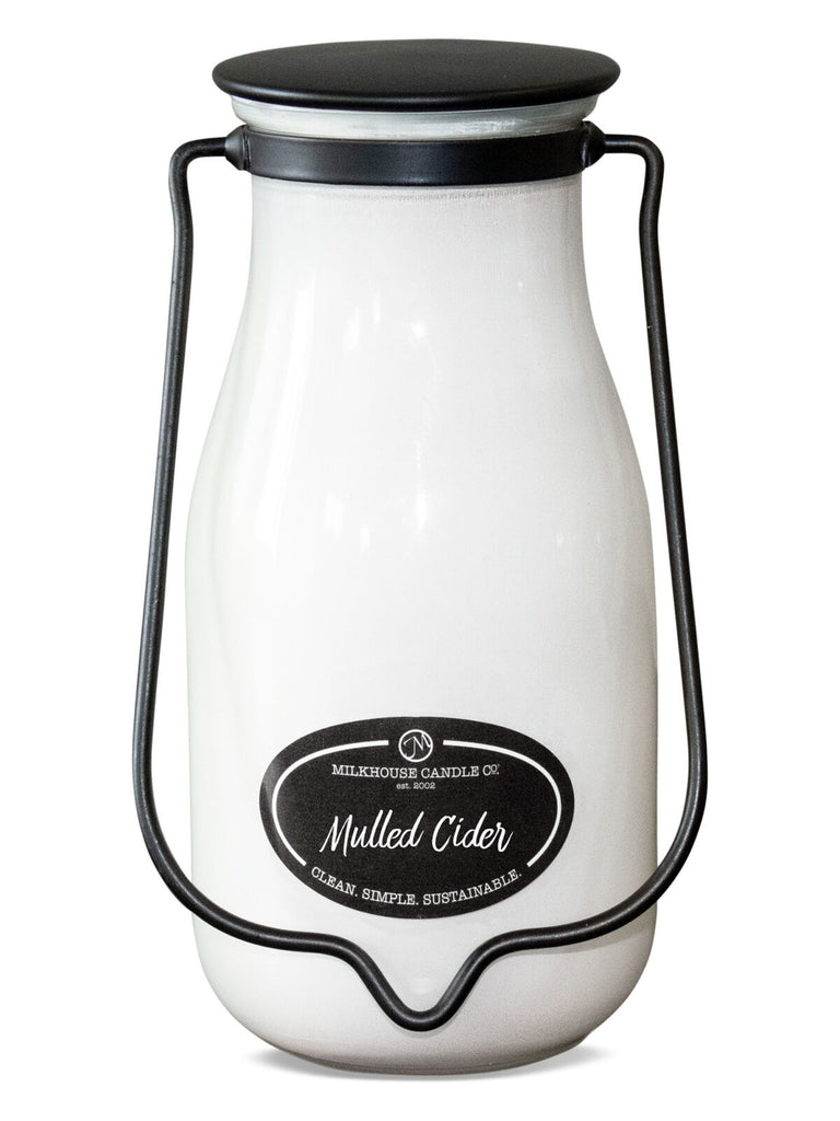 Milkhouse Candles - MULLED CIDER 14oz Milkbottle Jar - The Gypsy Belle Boutique