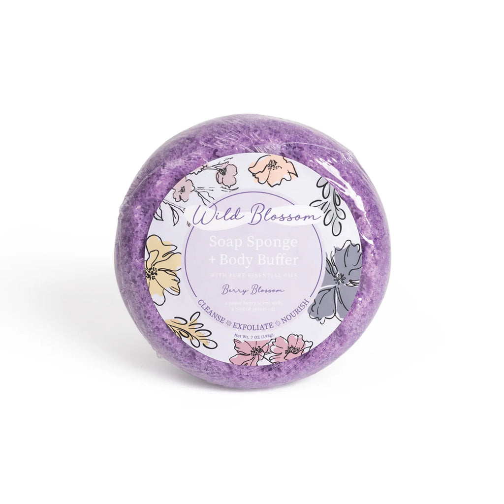 BERRY BLOSSOM Soap Sponge Body Buffer - The Gypsy Belle Boutique