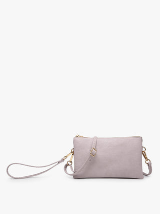 DUSTY LAVENDER Crossbody Faux Leather Organizer Purse - The Gypsy Belle Boutique