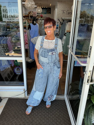 Multi Patch Boho Tencel Overalls Oli & Hali