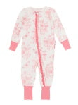 Pink Butterfly Garden Toile Ruffled Footie - The Gypsy Belle Boutique