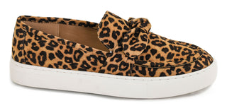 Corkys Why Knot Leopard Slip On Bow Sneaker