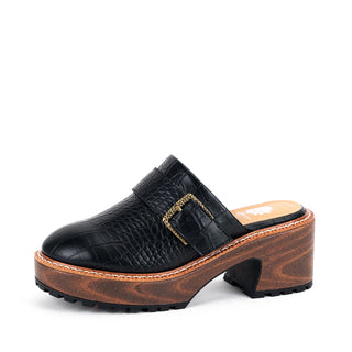 Yellowbox Barker Black Platform Clog