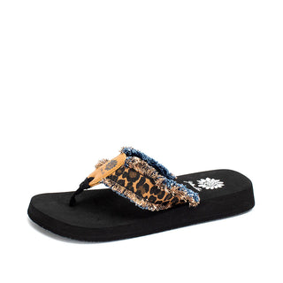 Yellowbox Fayth Tan Leopard Flip Flop Sandal