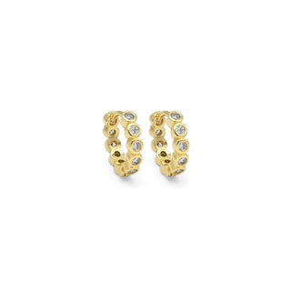 Lauren Kenzie Gold Round Small Huggie Hoop Earrings