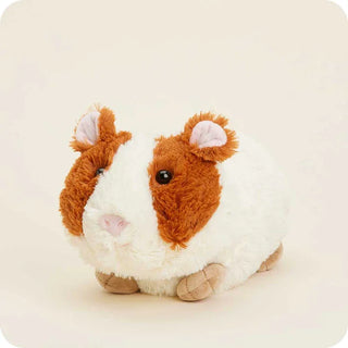Warmies Guinea Pig microwavable plush toy, soft brown and white fabric, perfect for stress relief and cozy warmth.