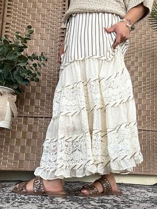 Alternate view of I Got a New One Natural Ruffle Skirt Easel
