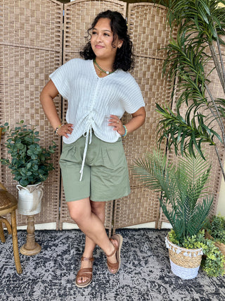 Alternate view of White Oversized It Girl Top
