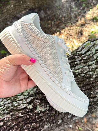 Alternate view of Yellowbox Moxie Sneaker Gold & White
