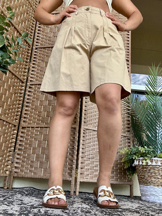 Khaki Coastal Bermuda Shorts
