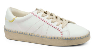 Multicolor Corkys Friend Zone Sneaker Shoe with vibrant design and comfortable fit, featuring a stylish lace-up look.