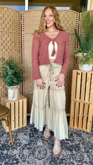 Perfect Day Terracotta Cardigan

