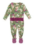 Enchanted Garden Ruffled Footie - The Gypsy Belle Boutique