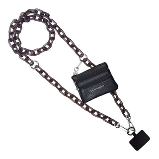 STG Clip & Go Acrylic Chain with Zipper, available in multiple colors, for versatile accessory styling.