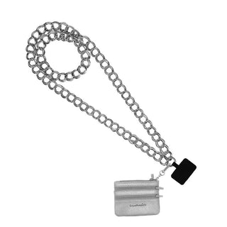 STG Clip & Go Double Metal Chain with Zip, available in multiple colors for stylish, secure accessory wear.