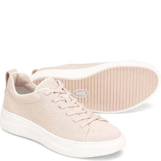 Sofft Faro Dusty Pink Knit Mesh Arch Support Sneaker with breathable design and comfortable sole, ideal for active lifestyles.