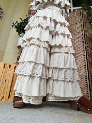 Alternate view of Rhapsody in Ruffles Linen Blend Pants
