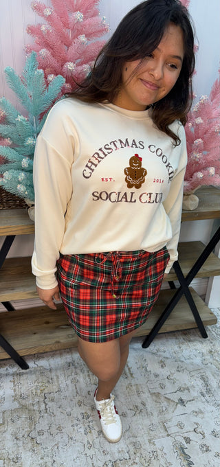 Jess Lea Cream Gingerbread Luxeknit Sweatshirt Top