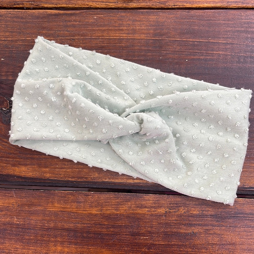 Gypsy Wrap - Twist Sage Swiss Dot - The Gypsy Belle Boutique