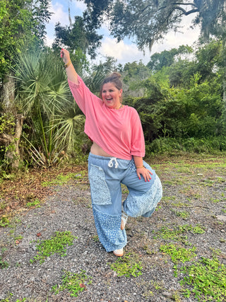 Alternate view of Bluebell Manor Patchwork Jogger Pants
