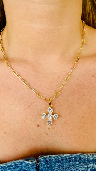 Lauren Kenzie Kate Rhinestone Cross Necklace Lifetime Warranty
